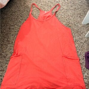 FP Movement by Free People Vibrant Coral Backless Dress